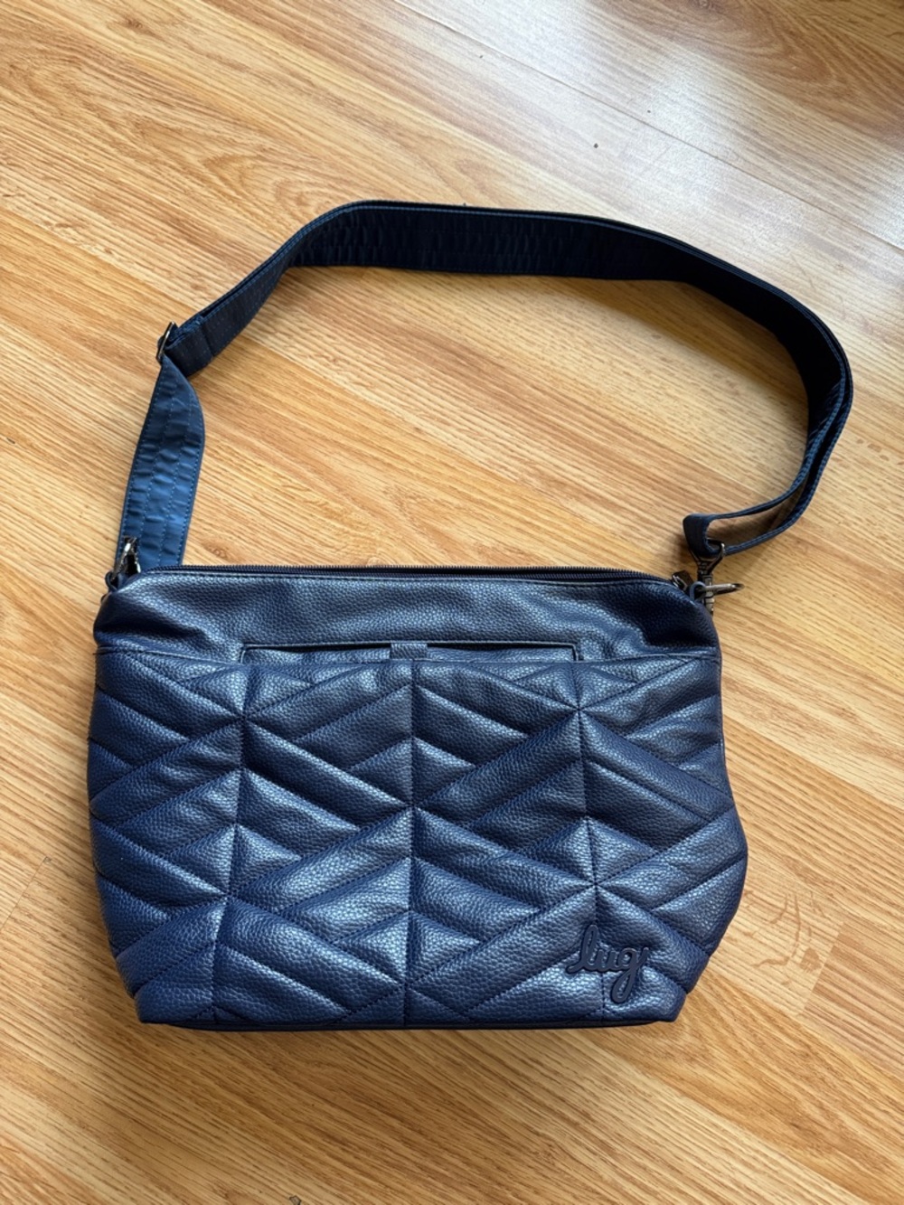 Navy Lug ‘Flare XL’ Quilted Crossbody Shoulder Bag 🔅